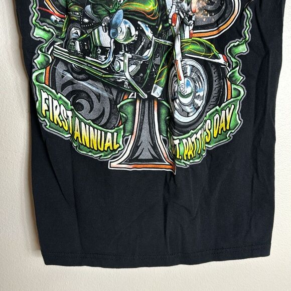 Daytona beach 71st annual bike week graphic T-shirt shamrocks st patty day small - Picture 8 of 10